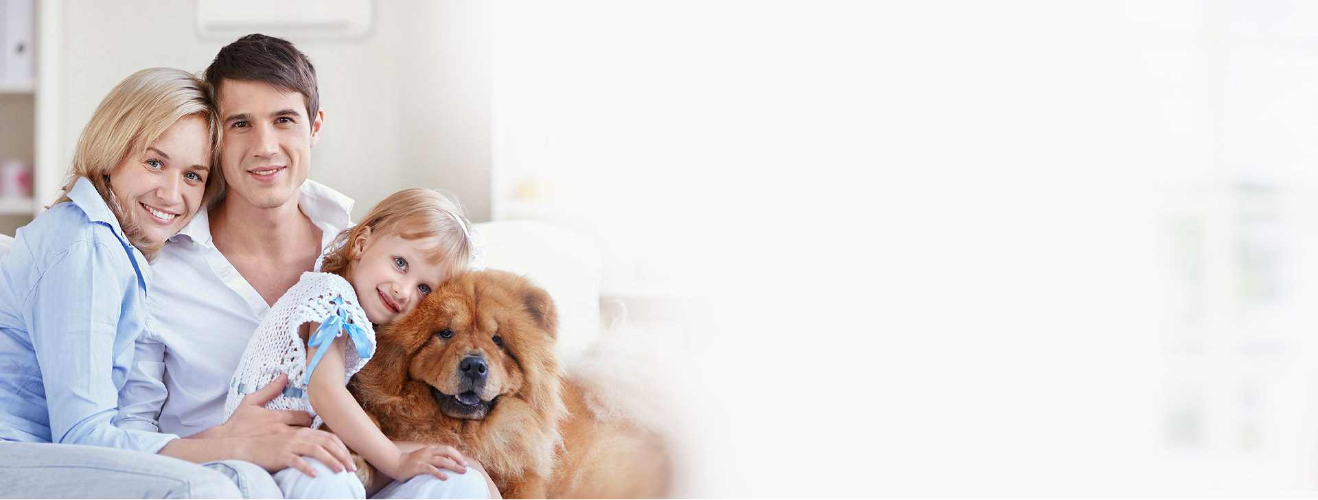 Family relaxing comfortably at home with clean indoor air and proper humidity levels